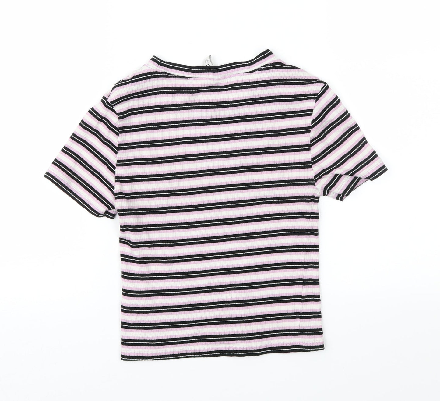 Womens UK Size XS Divided Pink Basic T-Shirt