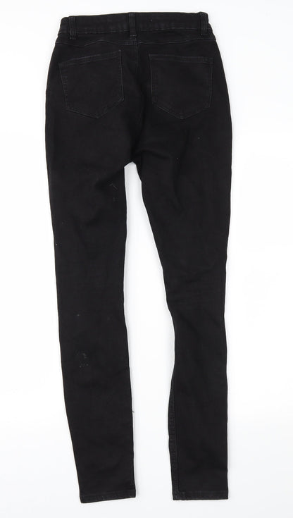 Denim & Co. Womens Black  Denim Skinny Jeans Size 6 L29 in