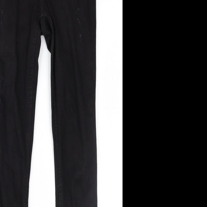 Denim & Co. Womens Black  Denim Skinny Jeans Size 6 L29 in