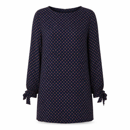 H&M Womens Blue Geometric  Shift  Size 12