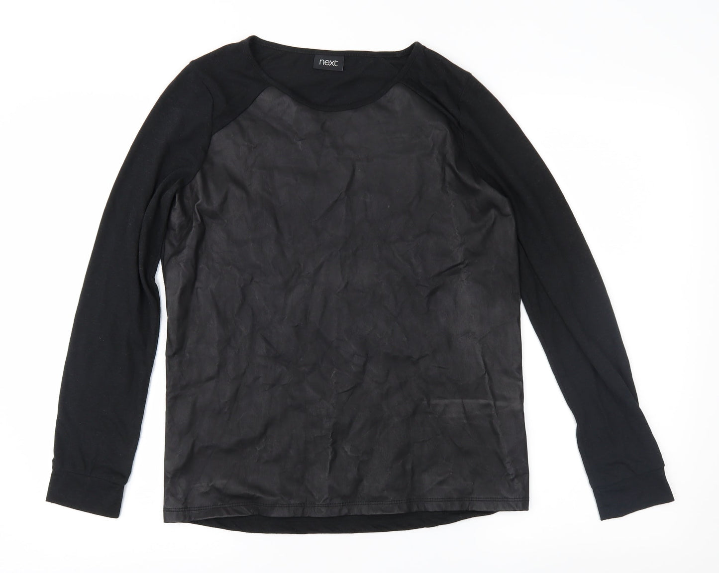 Womens UK Size 8 NEXT Black Basic Blouse