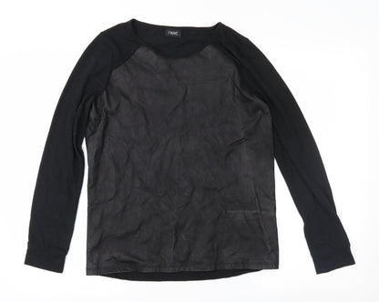 Womens UK Size 8 NEXT Black Basic Blouse
