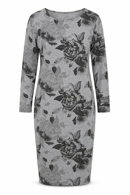 NEXT Womens Grey Floral  Sheath  Size 10
