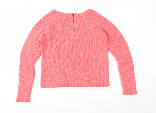 NEXT Womens Pink  Knit Pullover Jumper Size M