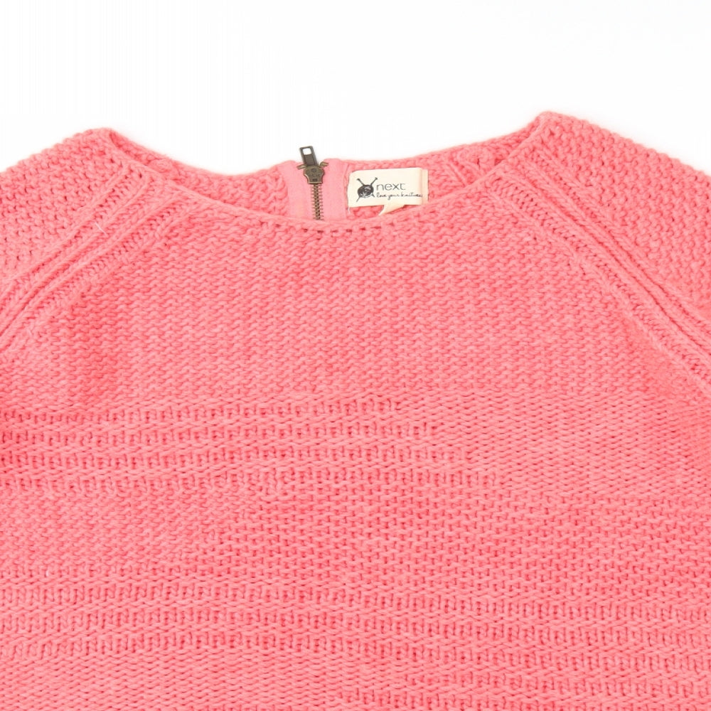 NEXT Womens Pink  Knit Pullover Jumper Size M