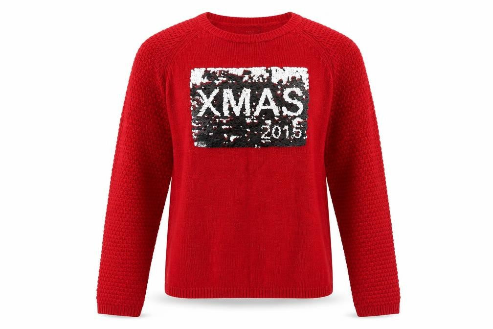 Next Womens Red  Knit Pullover Jumper Size 10