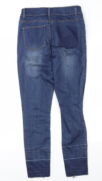 Threadbare Womens Blue  Denim Skinny Jeans Size 10 L28 in