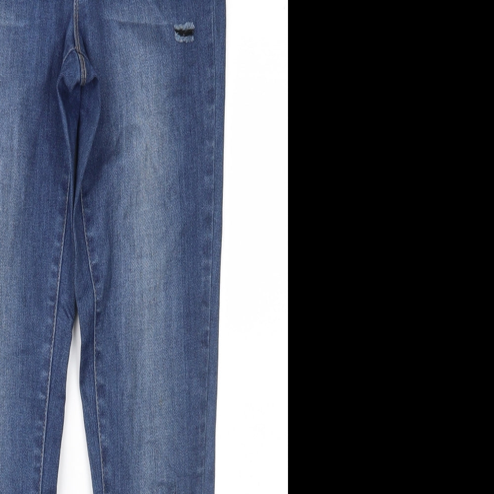 Threadbare Womens Blue  Denim Skinny Jeans Size 10 L28 in