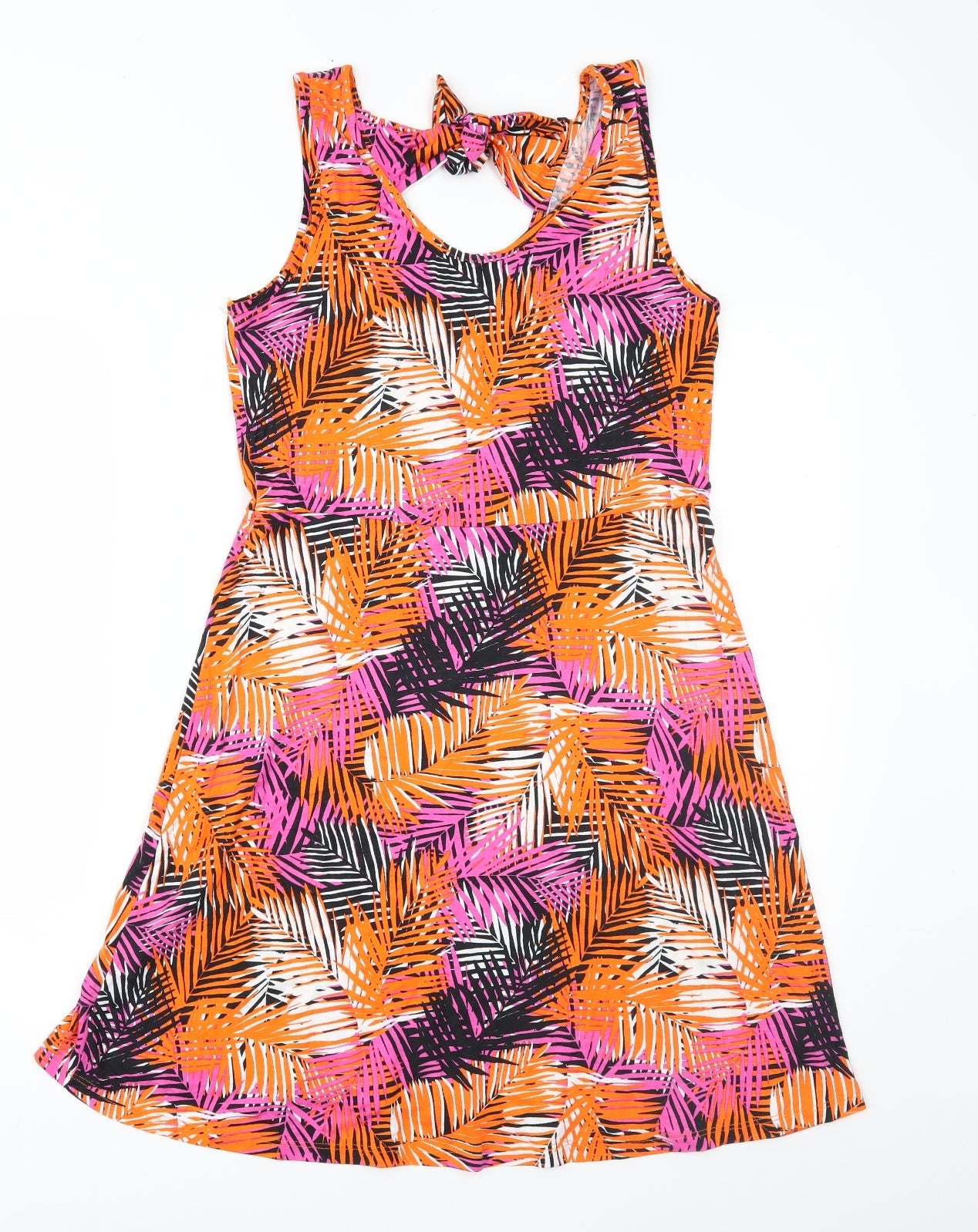 George Womens Multicoloured Geometric Jersey Fit & Flare  Size S