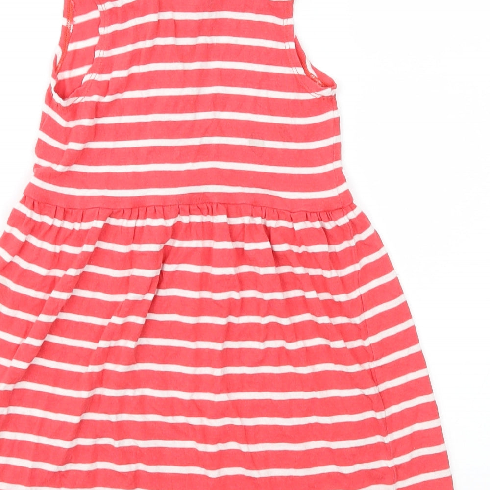 NEXT Girls Red Striped Jersey Fit & Flare  Size 18-24 Months