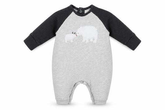 Matalan Baby Grey Geometric Jersey Babygrow One-Piece Size 0-3 Months  - Polar Bear