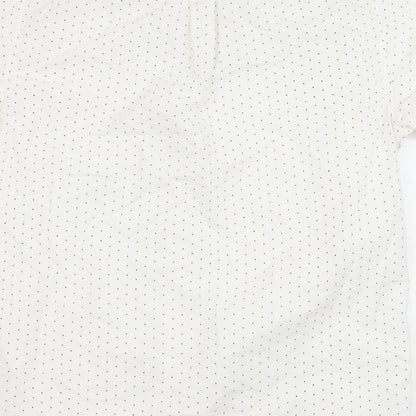 Mens UK Size XL ONLY & SONS White  Button-Up Short Sleeve Casual Shirt