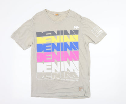 Divaldi Wear Mens Green  Jersey  T-Shirt Size M  - Denim
