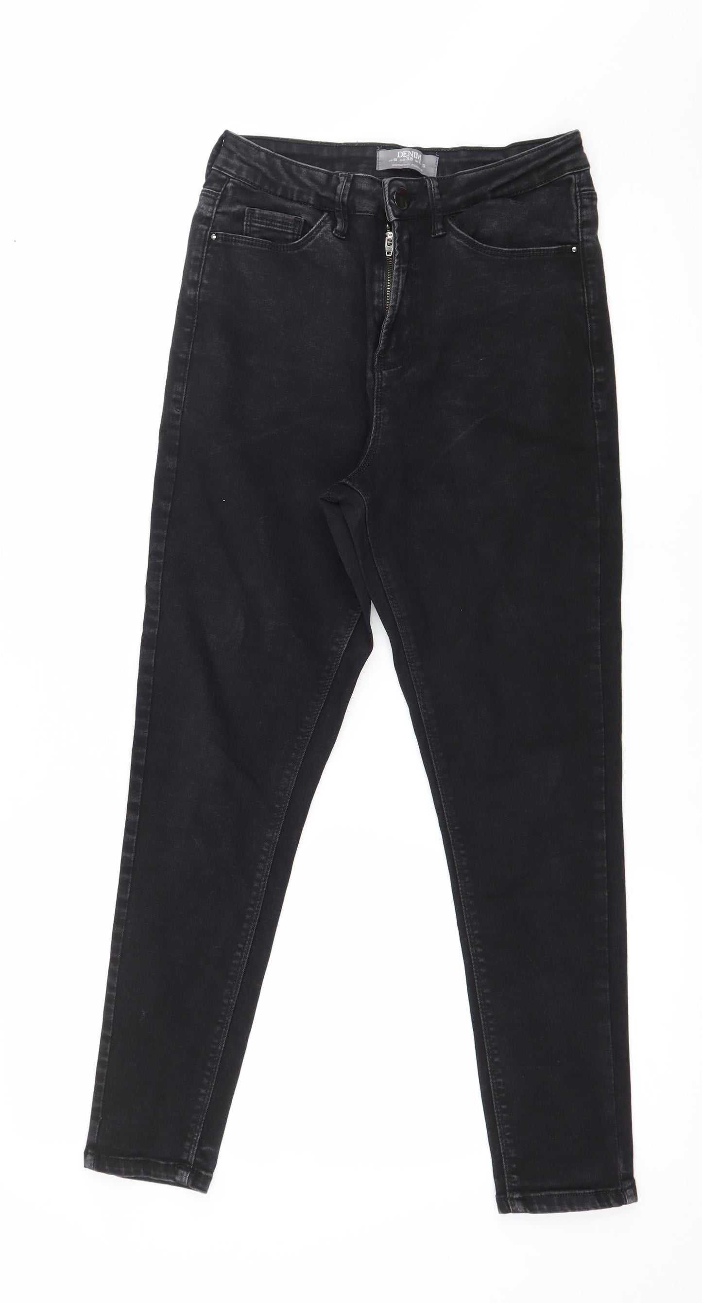 Dorothy Perkins Womens Beige  Denim Skinny Jeans Size 10 L25 in