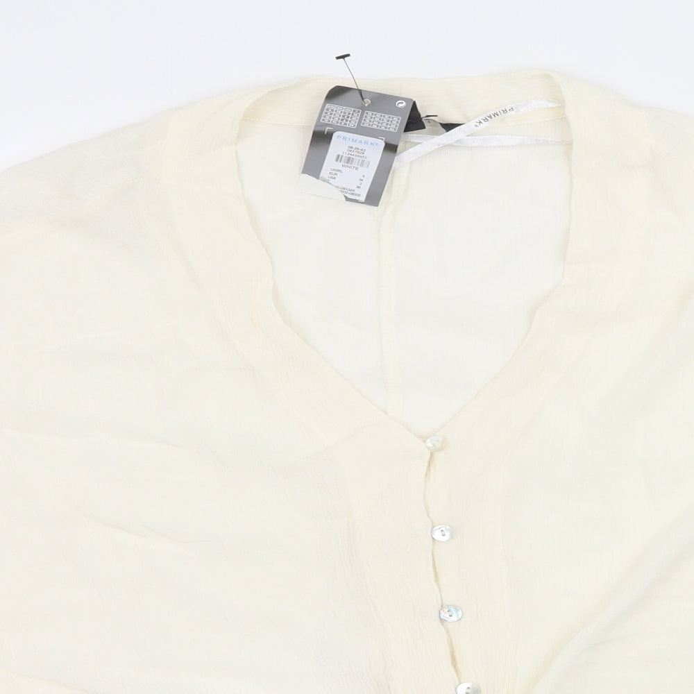 Primark Womens Ivory   Basic Blouse Size 6