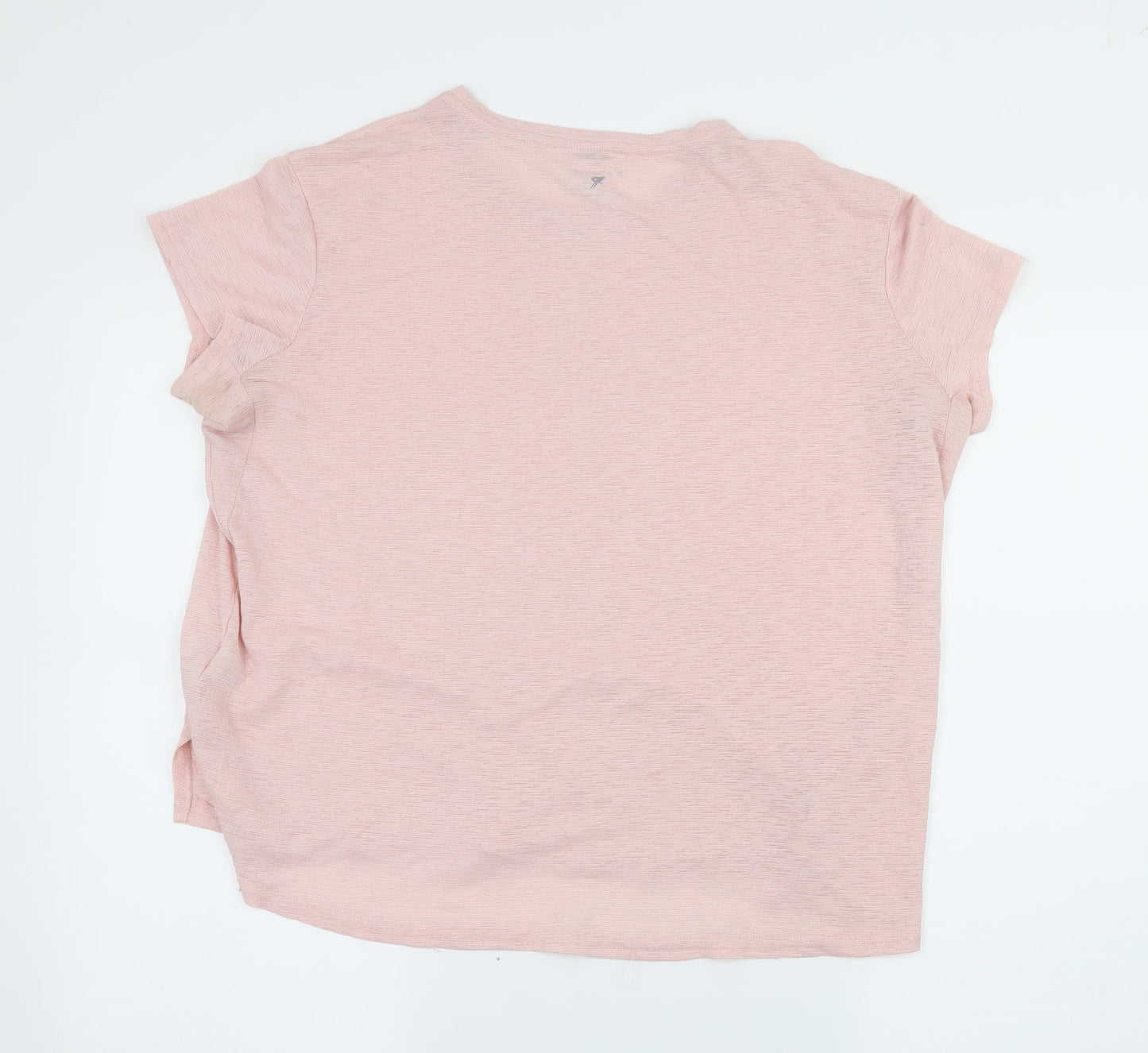 Womens UK Size 4 Workout Pink Basic T-Shirt