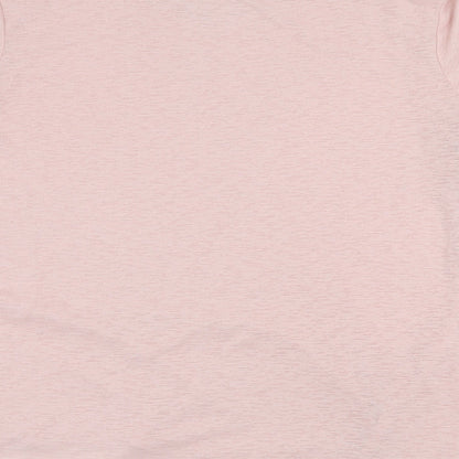 Womens UK Size 4 Workout Pink Basic T-Shirt