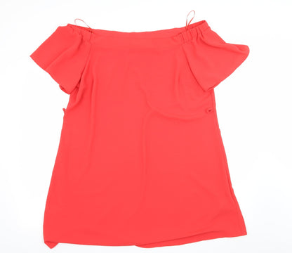 F&F Womens Red Batik  A-Line  Size 16