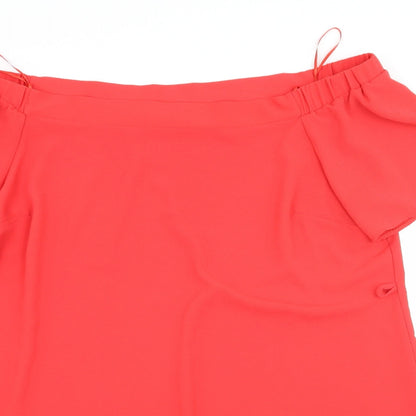 F&F Womens Red Batik  A-Line  Size 16