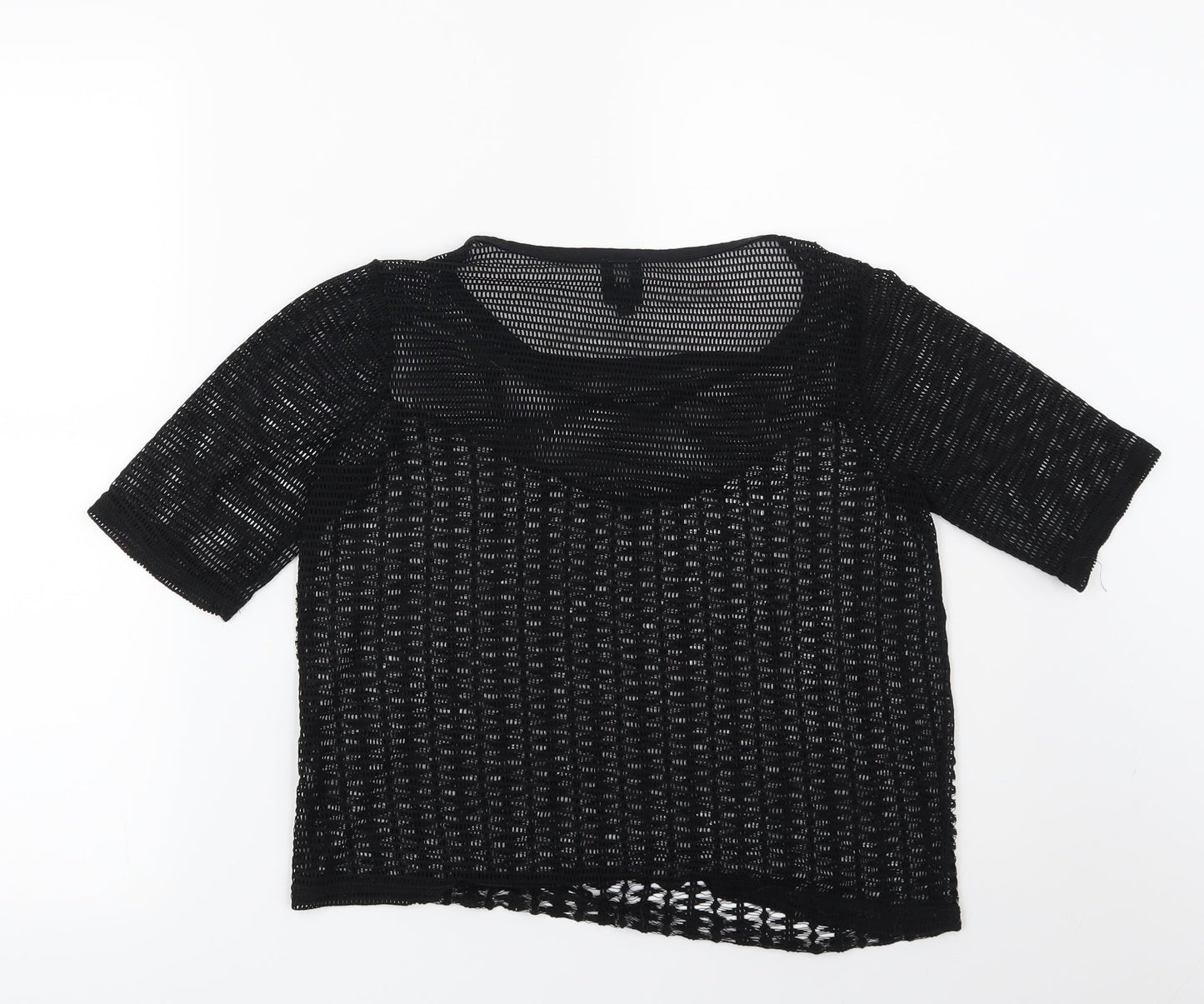 Womens UK Size 8 River Island Black Basic Blouse