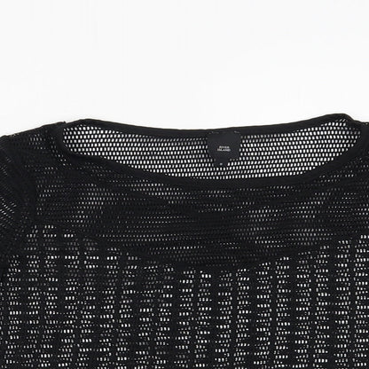 Womens UK Size 8 River Island Black Basic Blouse
