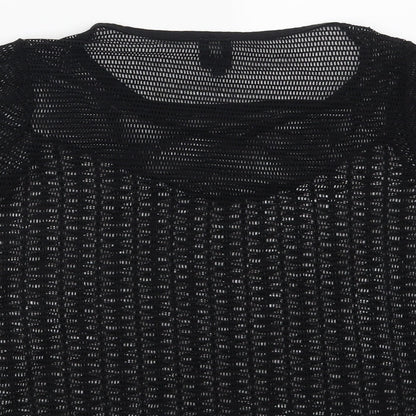 Womens UK Size 8 River Island Black Basic Blouse