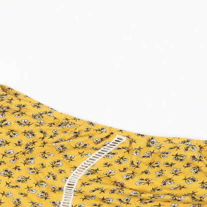 Womens UK Size 18 New Look Yellow Basic Blouse