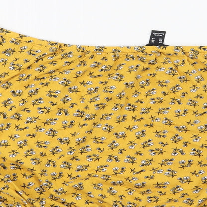 Womens UK Size 18 New Look Yellow Basic Blouse