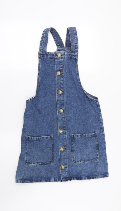 Denim CO Womens Blue   Pinafore/Dungaree Dress  Size 6