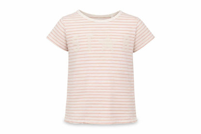 Next Girls Pink Striped  Basic T-Shirt Size 8 Years  - Star