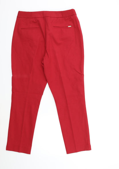 Womens UK Size 12 Marks and Spencer Regular Fit Skinny Red Jeans