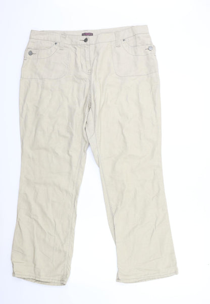 WRAP Womens Beige   Trousers  Size 38 in L28 in
