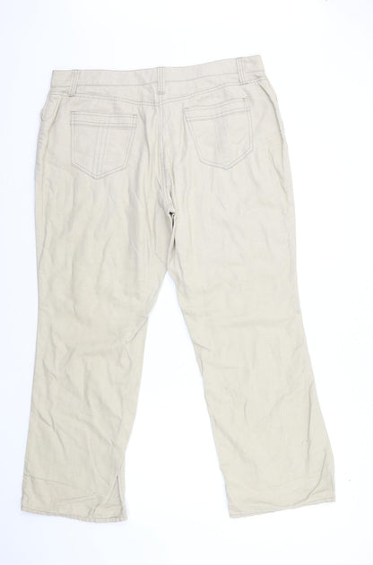 WRAP Womens Beige   Trousers  Size 38 in L28 in