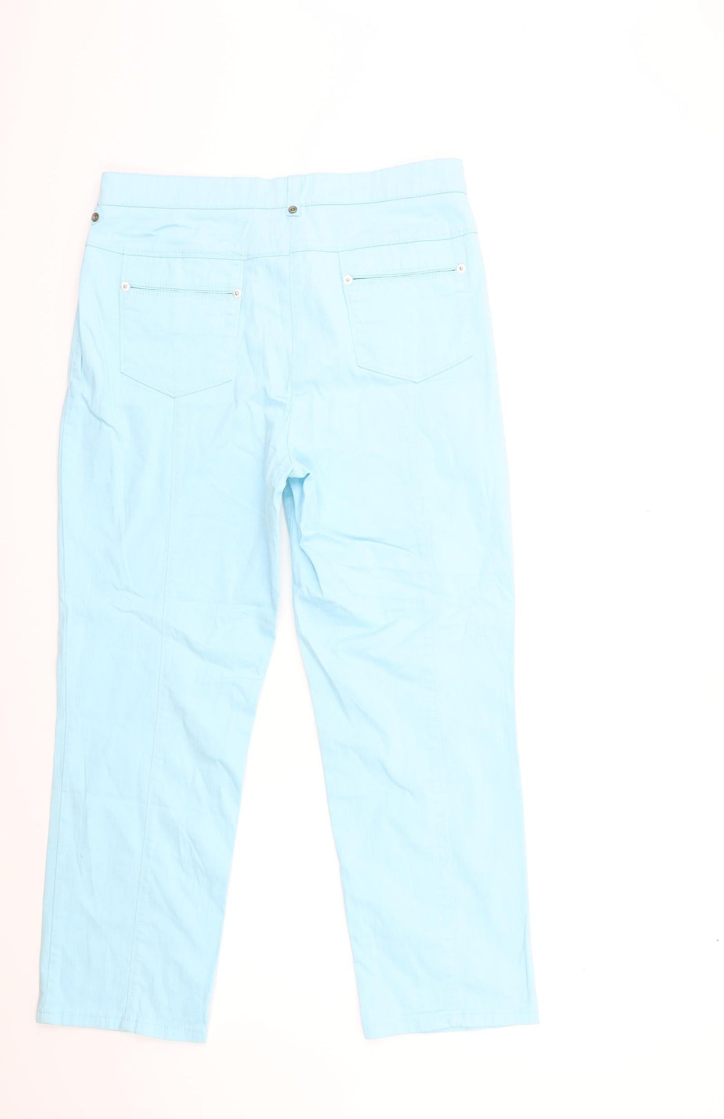 GETER HAHM Womens Blue  Denim Straight Jeans Size 14 L25 in