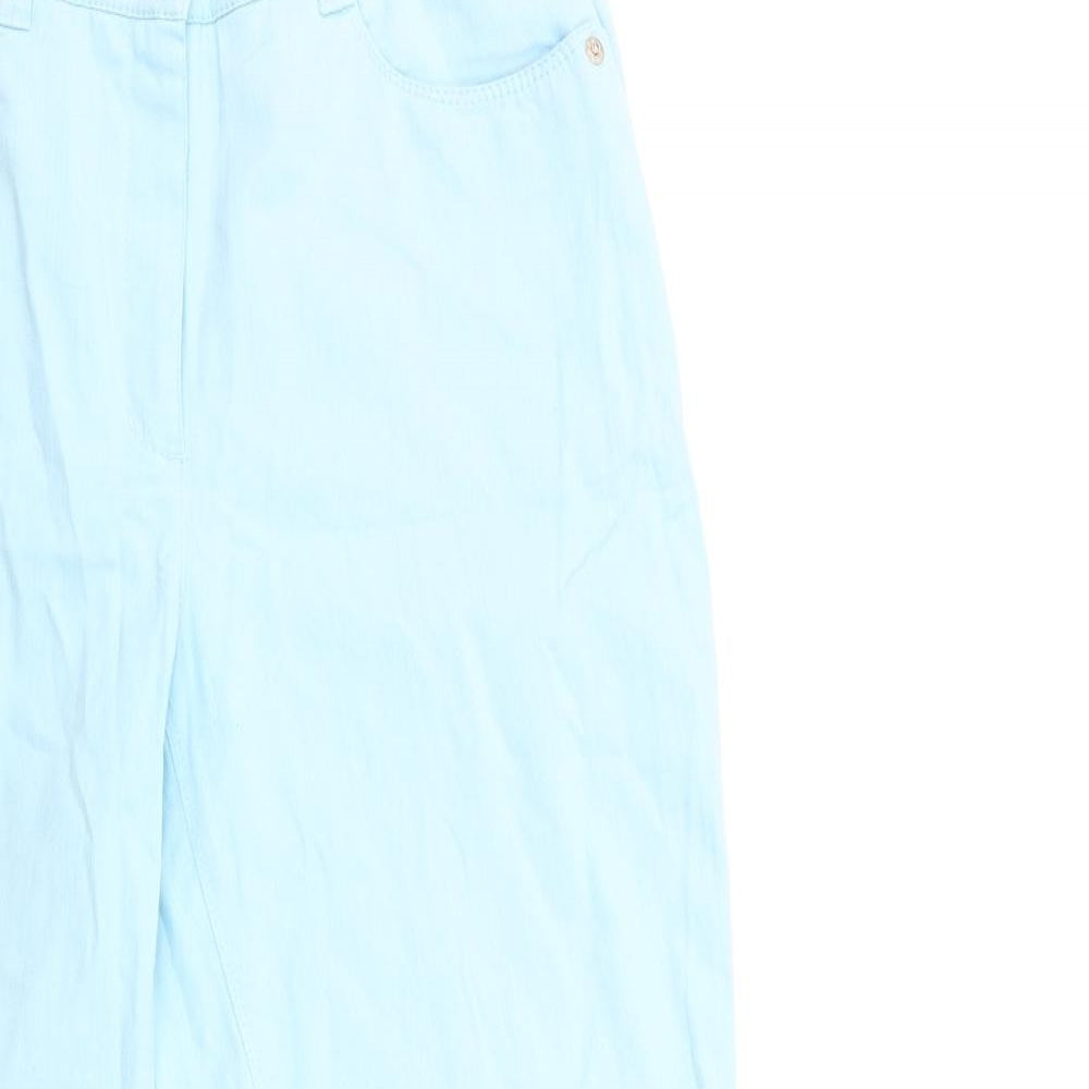 GETER HAHM Womens Blue  Denim Straight Jeans Size 14 L25 in