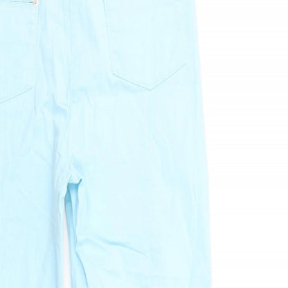 GETER HAHM Womens Blue  Denim Straight Jeans Size 14 L25 in