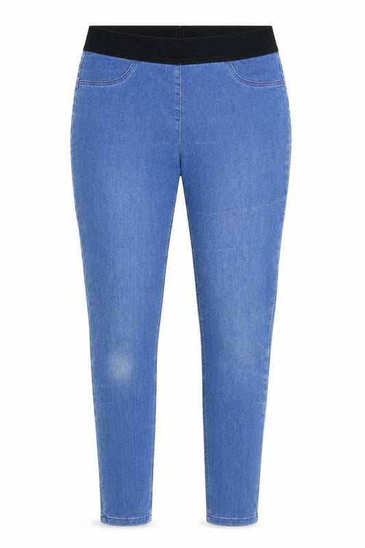 Womens UK Size 14 Bonmarché Regular Fit Skinny Blue Jeans