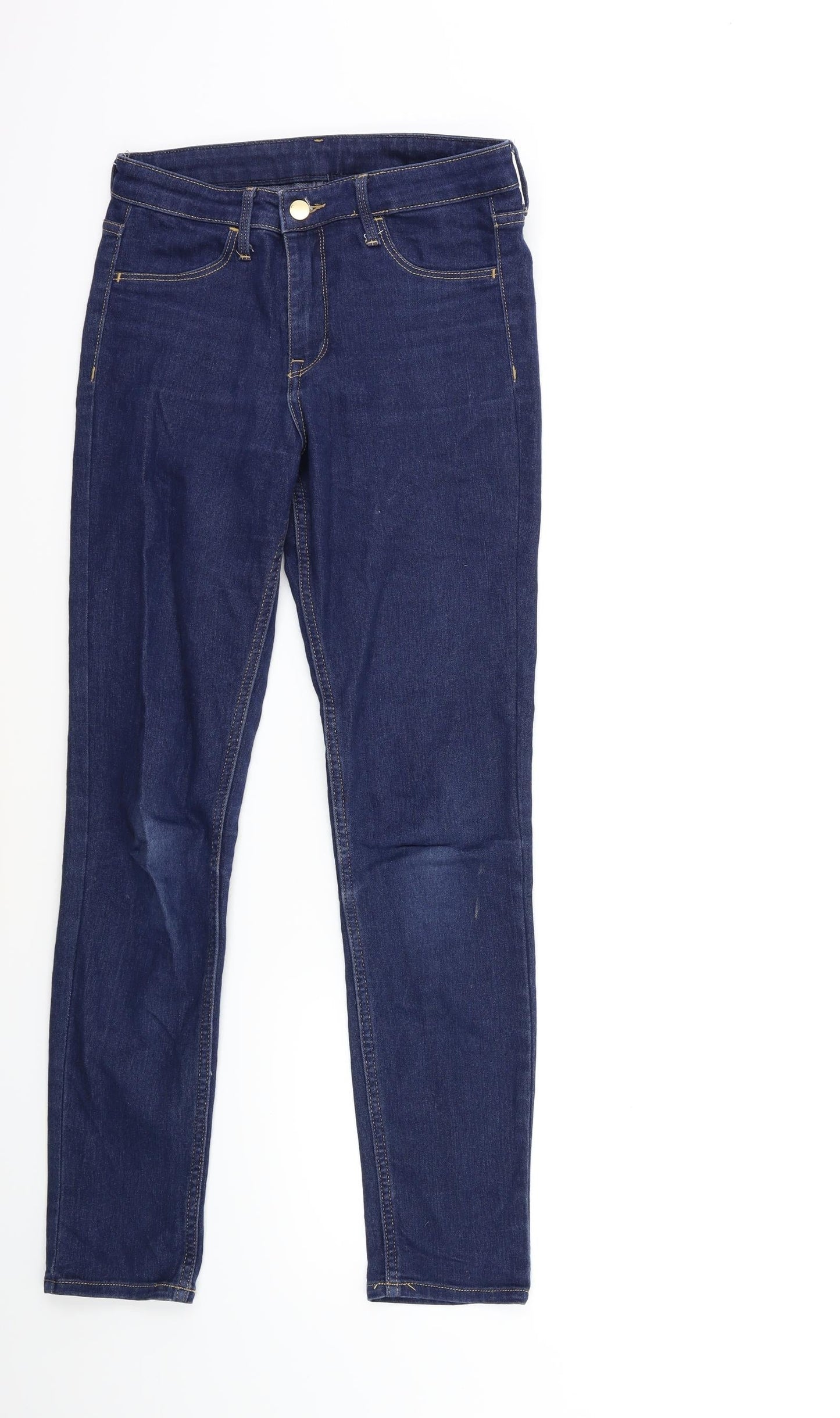 Womens UK Size 26 in H&M Regular Fit Skinny Blue Jeans