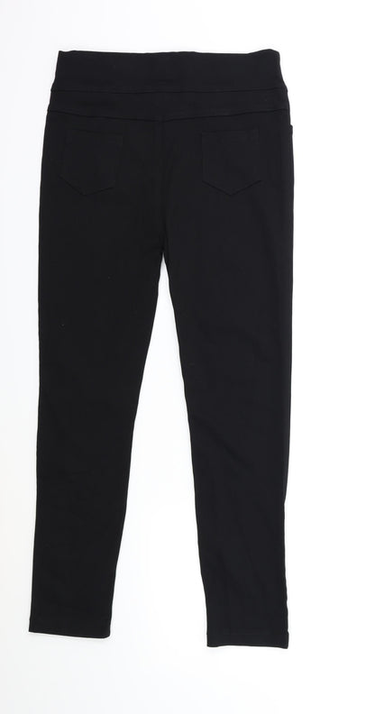Womens UK Size XL Preworn Regular Fit  Black Trousers