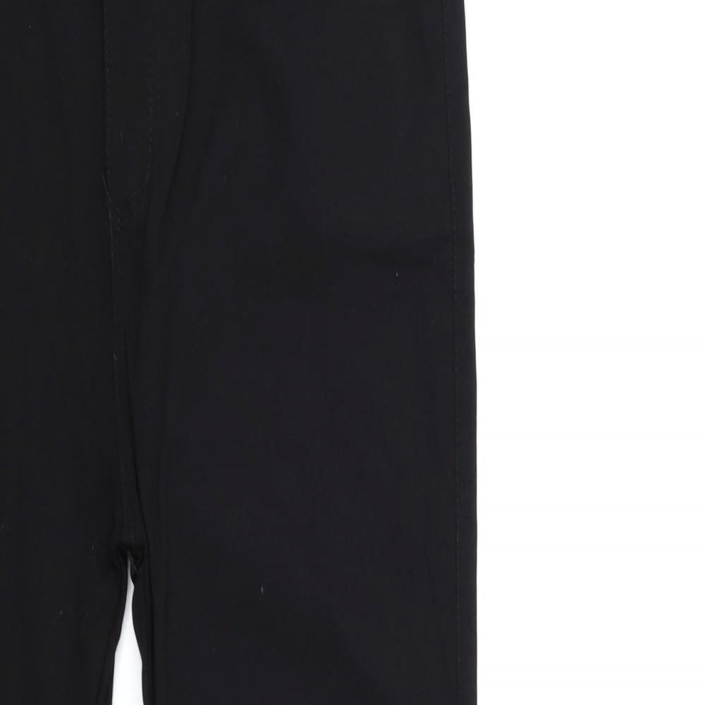 Womens UK Size XL Preworn Regular Fit  Black Trousers