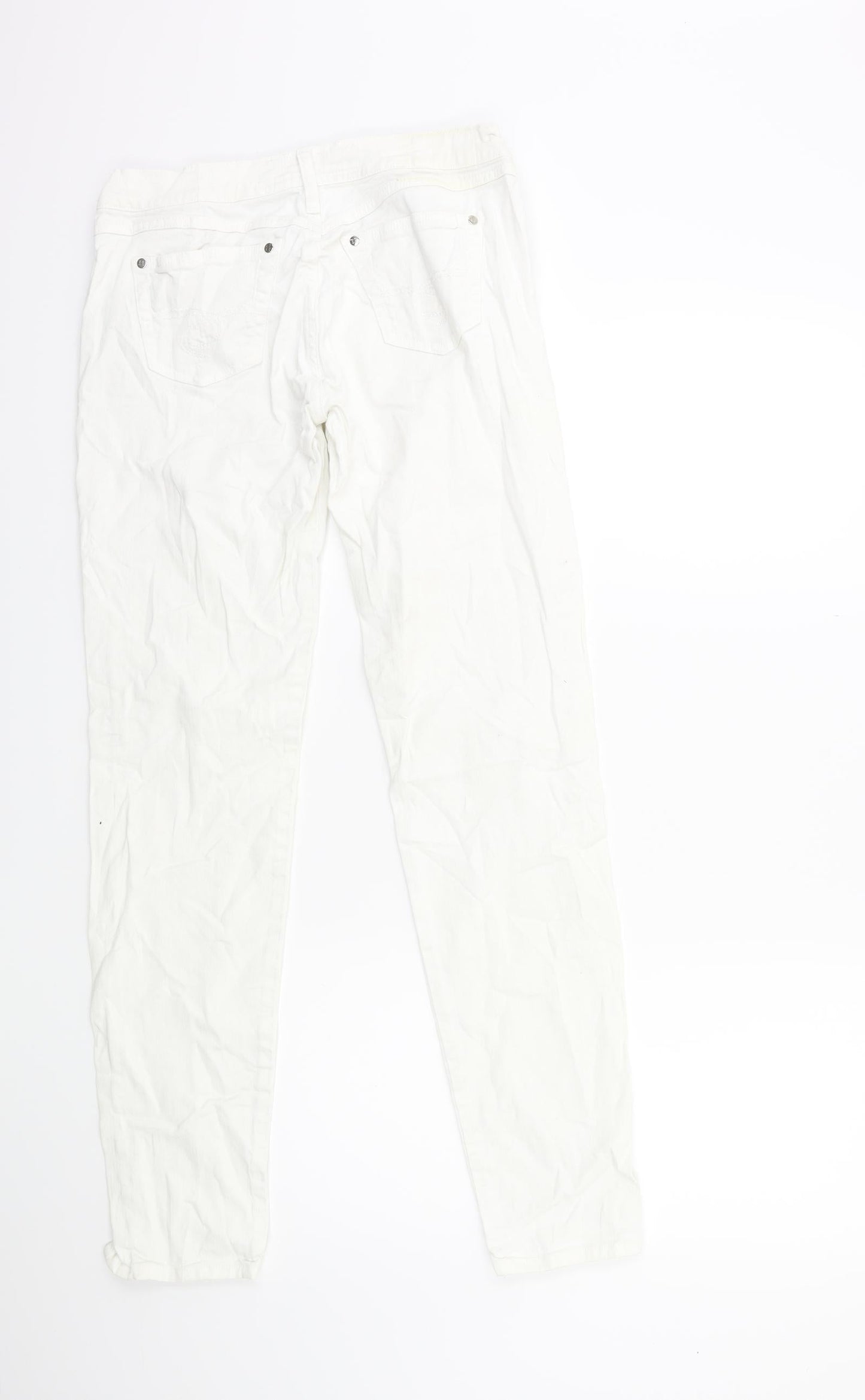 Take-Two Womens White  Denim Skinny Jeans Size 30 in L31 in