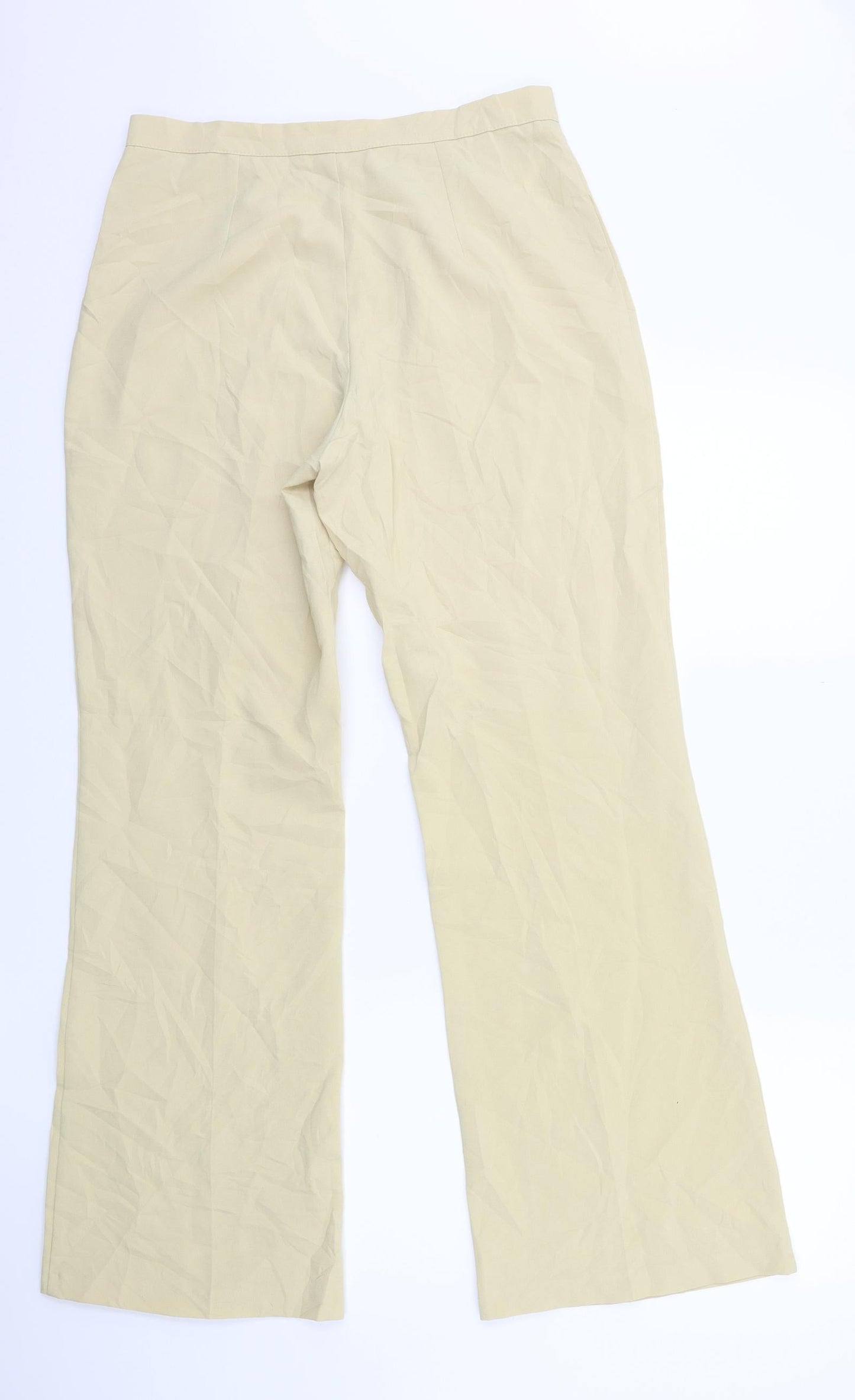 GEBER Womens Beige   Trousers  Size 14 L30 in