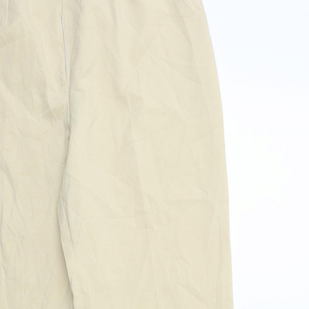 GEBER Womens Beige   Trousers  Size 14 L30 in