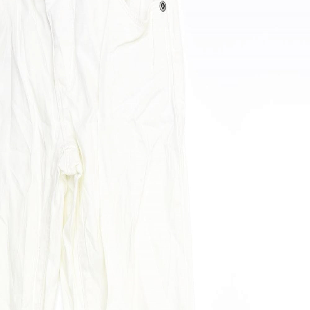 Tumble 'N Dry Womens White  Denim Skinny Jeans Size 14 L30 in