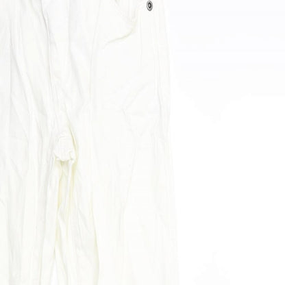 Tumble 'N Dry Womens White  Denim Skinny Jeans Size 14 L30 in