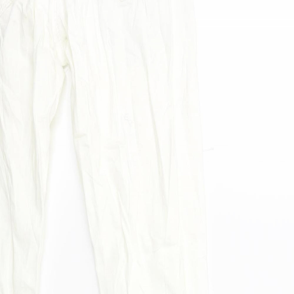 Tumble 'N Dry Womens White  Denim Skinny Jeans Size 14 L30 in
