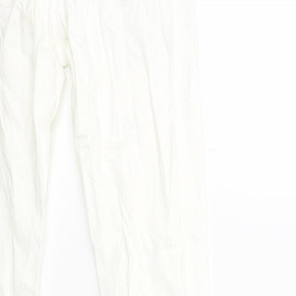 Tumble 'N Dry Womens White  Denim Skinny Jeans Size 14 L30 in