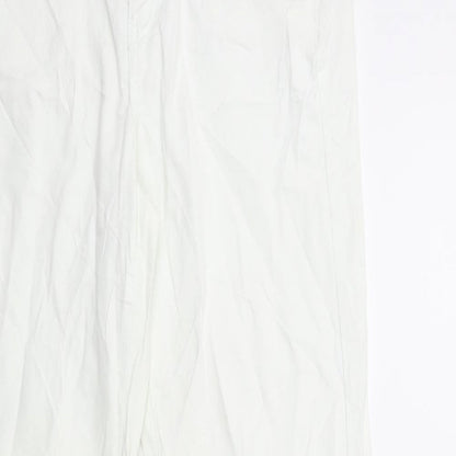 Womens UK Size 8 Lindex Regular Fit Straight White Jeans
