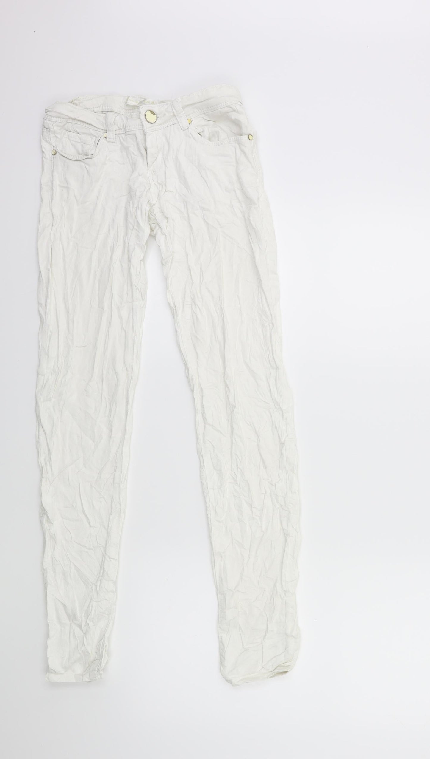 G CAUSE JEANS Womens White  Denim Skinny Jeans Size 25 in L30 in