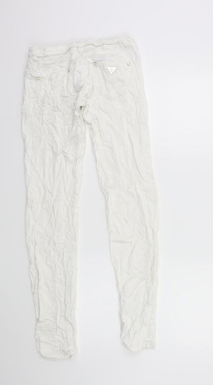 G CAUSE JEANS Womens White  Denim Skinny Jeans Size 25 in L30 in